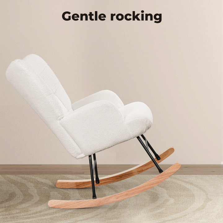 Levede Fleece Rocking Chair - Levede