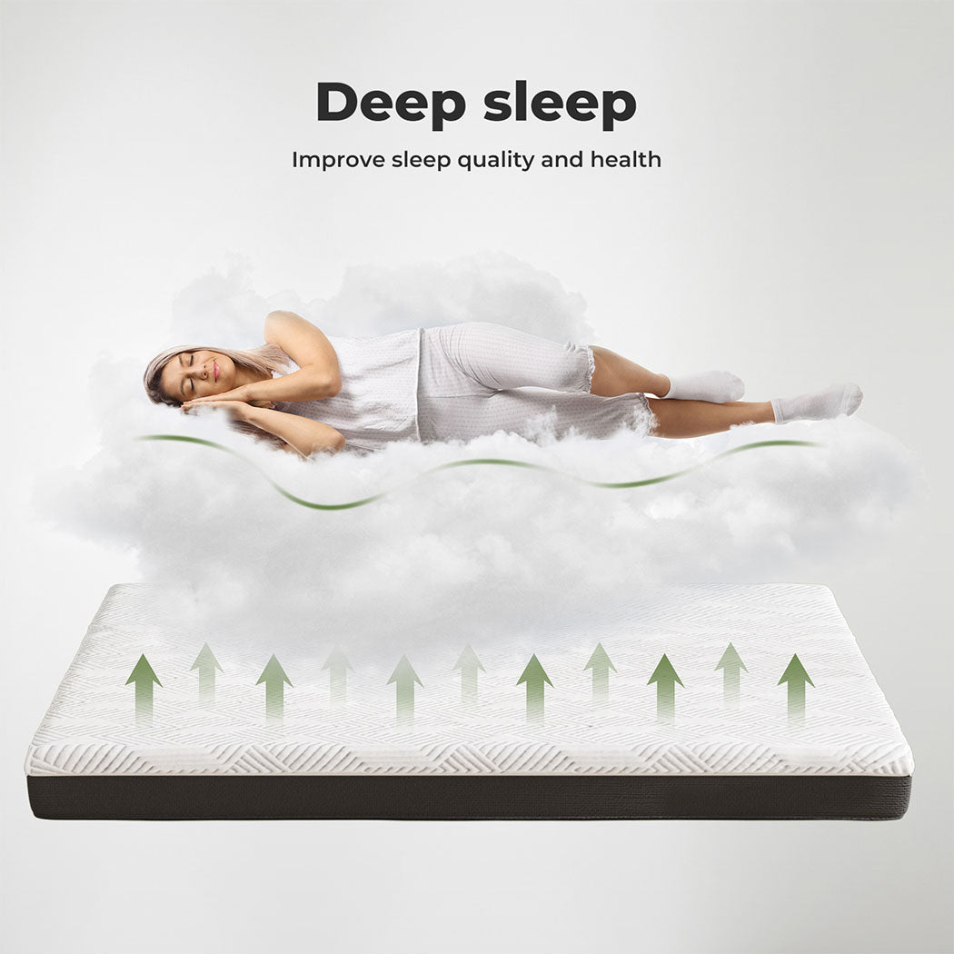 Dreamz Mattress Gel Memory Foam Cooling Breathable 15cm Medium Firm