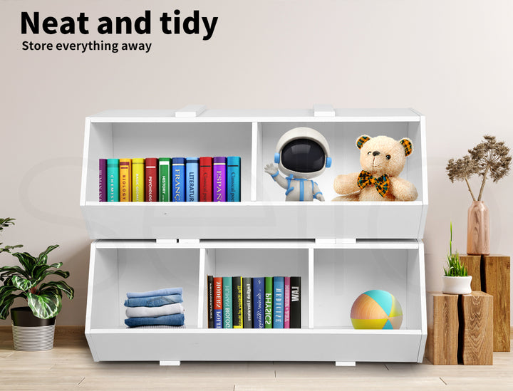 Levede Kids Toy Box Shelf Storage Cabinet - Levede