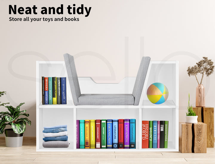 Levede Kids Bookcase Toys Box Shelf - Levede