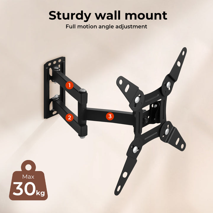 Full Motion TV Wall Mount Bracket Swivel Tilt LED LCD Plasma 13-42 Inch.