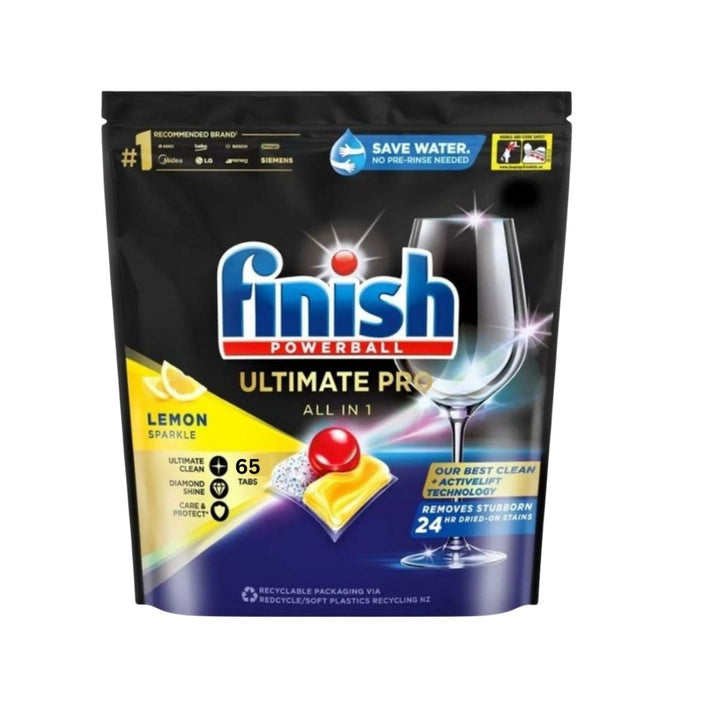 Finish Ultimate Pro x 65 Lemon Dishwasher Tablets.