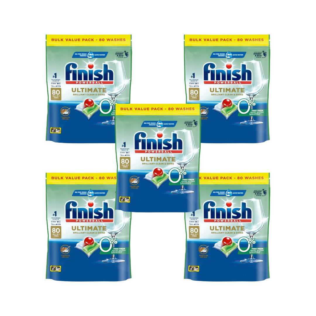 Finish Ultimate 0% 38c/Tab x 400 Dishwasher Tablets.