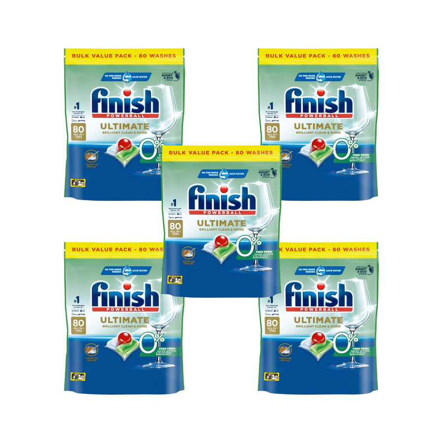 Finish Ultimate 0% 38c/Tab x 400 Dishwasher Tablets.