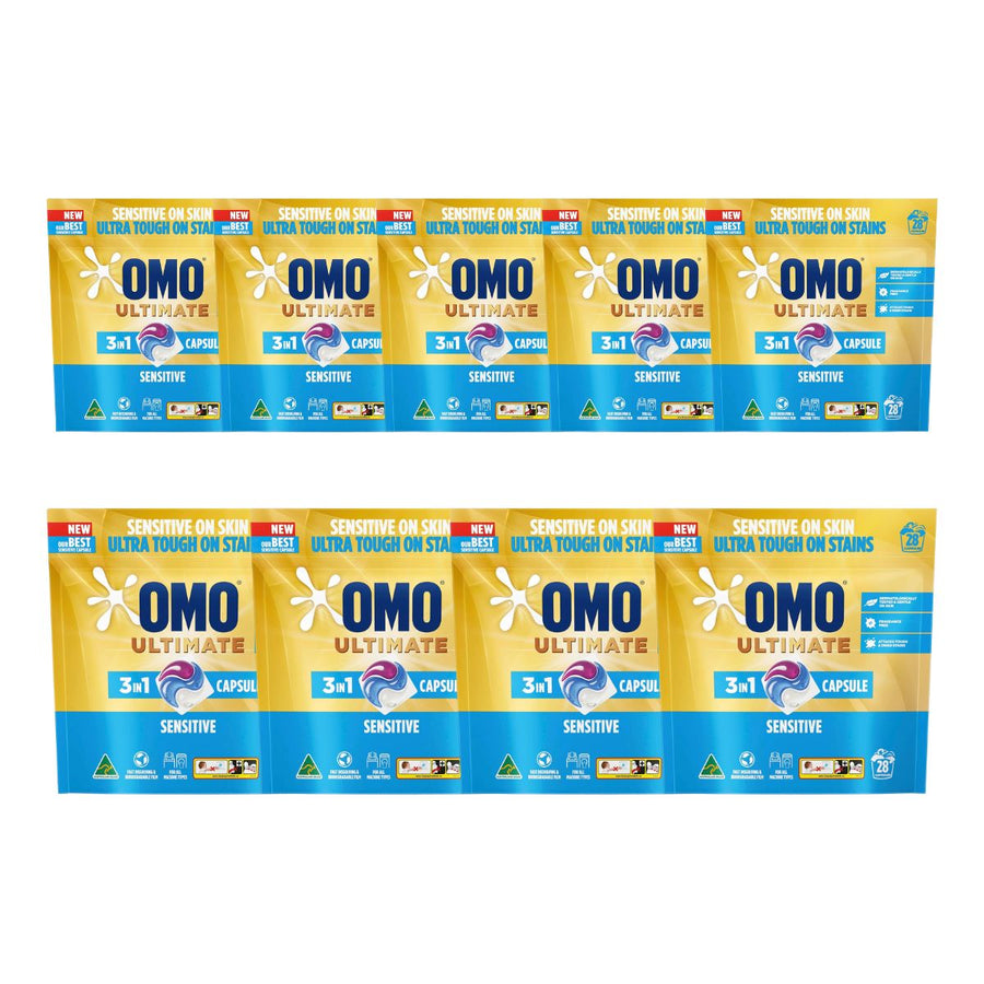 Omo Ultimate 3in1 Sensitive 49c/Tab x 252 Laundry Capsules.