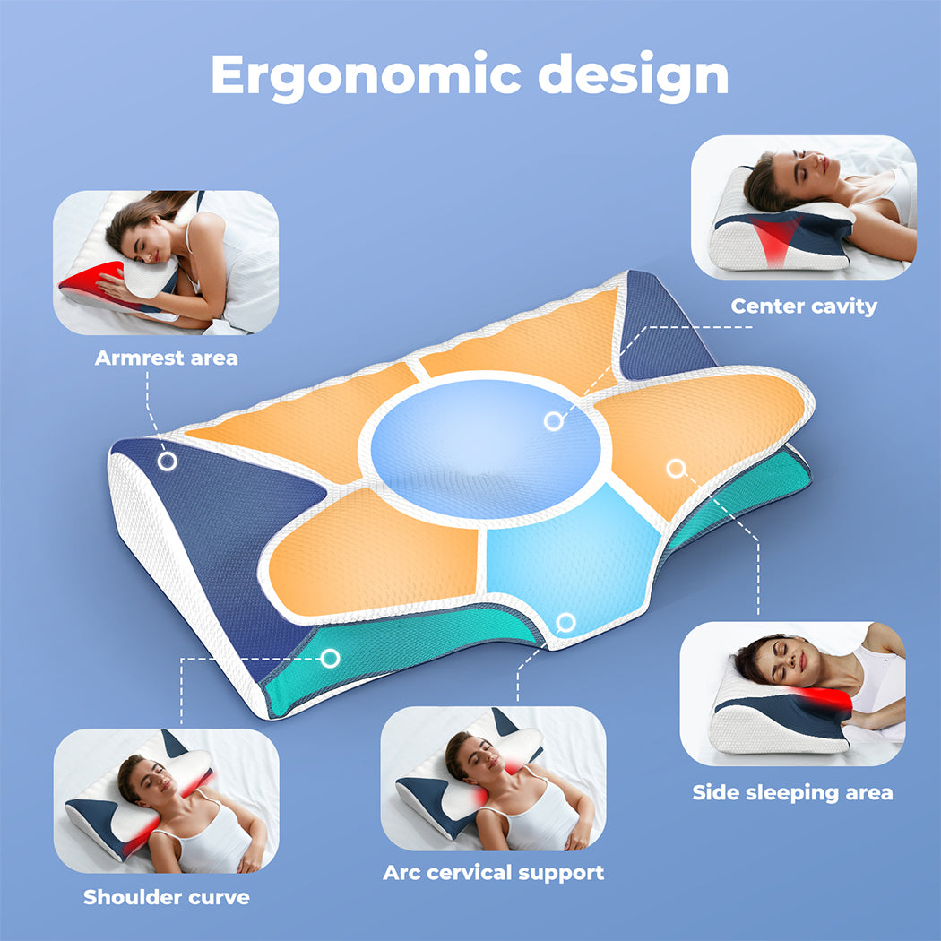 Memory Foam Cervical Support Pillow