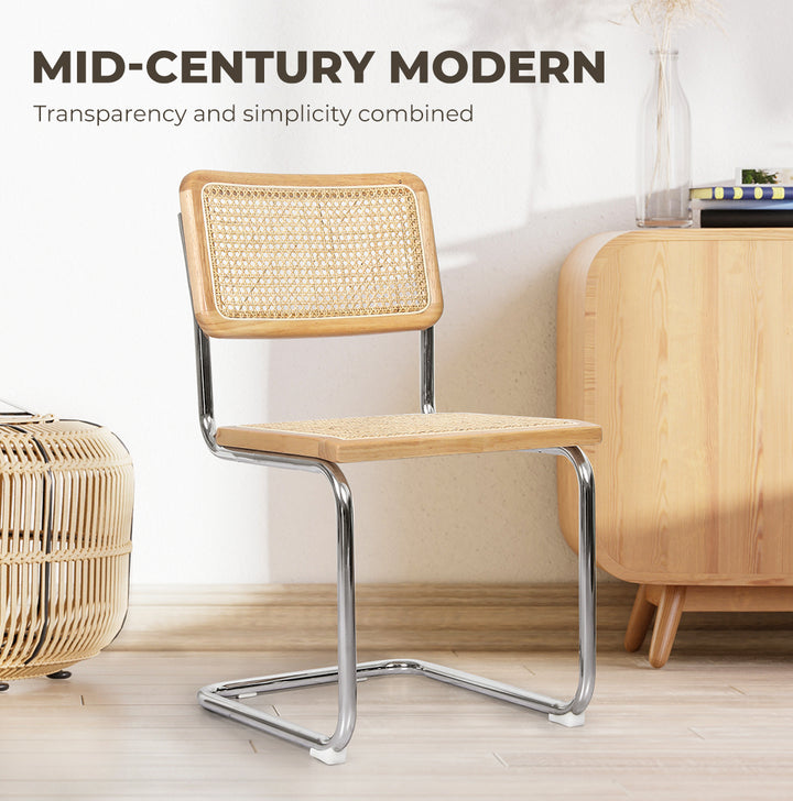 2x Rattan Chair Dining Chairs
