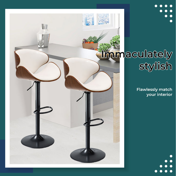 Levede 1x Gas Lift Kitchen Bar Stools - Levede