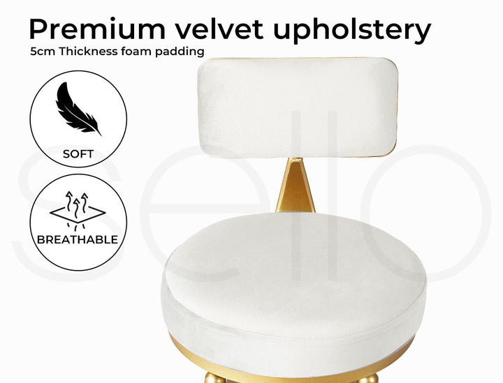 Levede Velvet Bar Stools
