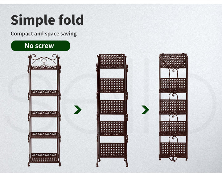 Levede Plant Stand 5 Tiers Outdoor Indoor - Levede