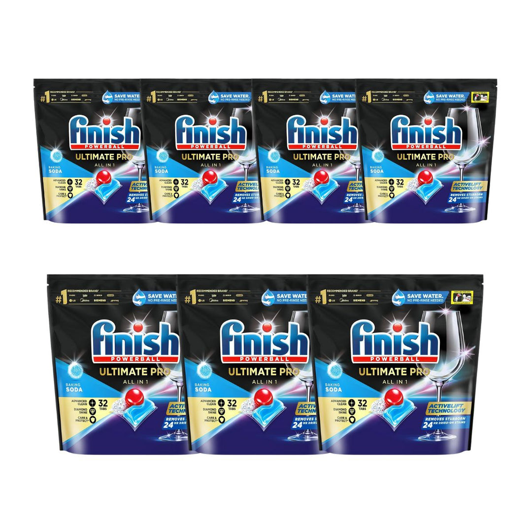 Finish Ultimate Pro 39c/Tab x 224 Baking Soda Dishwasher Tablets.