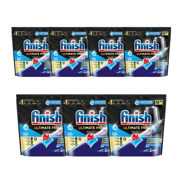 Finish Ultimate Pro 39c/Tab x 224 Baking Soda Dishwasher Tablets.
