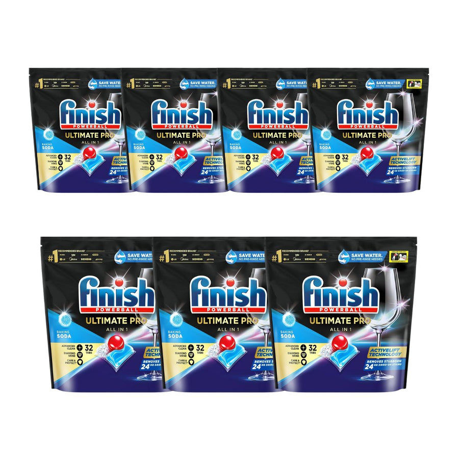 Finish Ultimate Pro 39c/Tab x 224 Baking Soda Dishwasher Tablets.