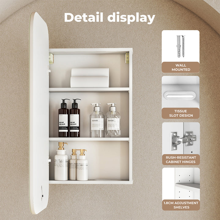 LED Bathroom Mirror Cabinet with Storage