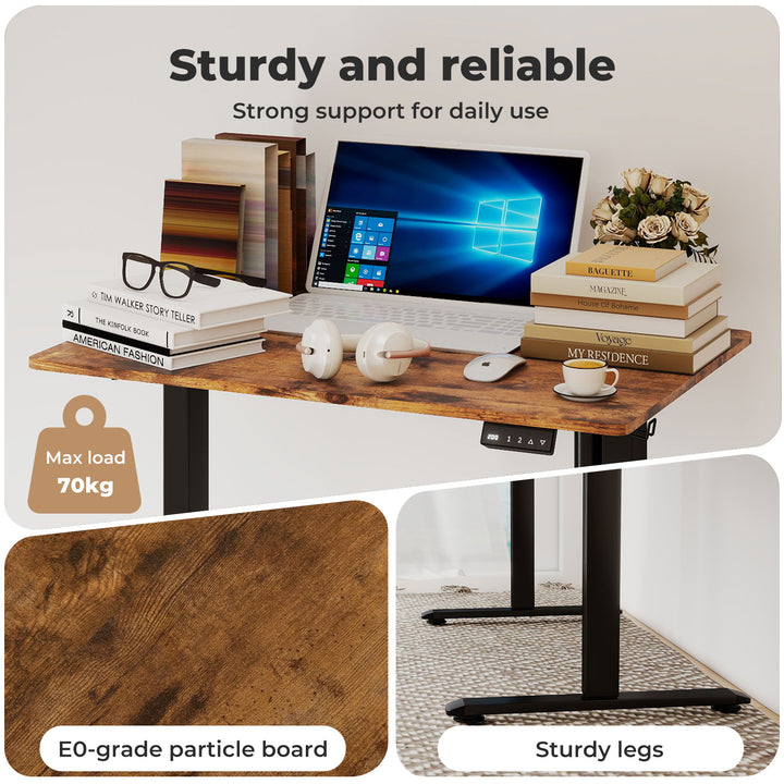 Electric Standing Desk Height Adjustable Gaming Desk Home Office 90cm