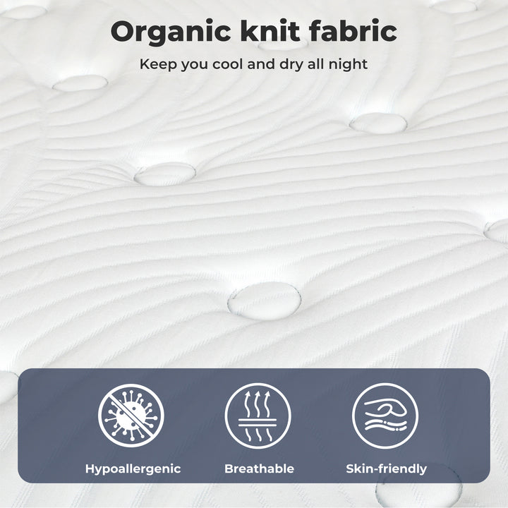 Dreamz Spring Mattress 7 Zone Bed Pocket Medium Firm Memory Foam