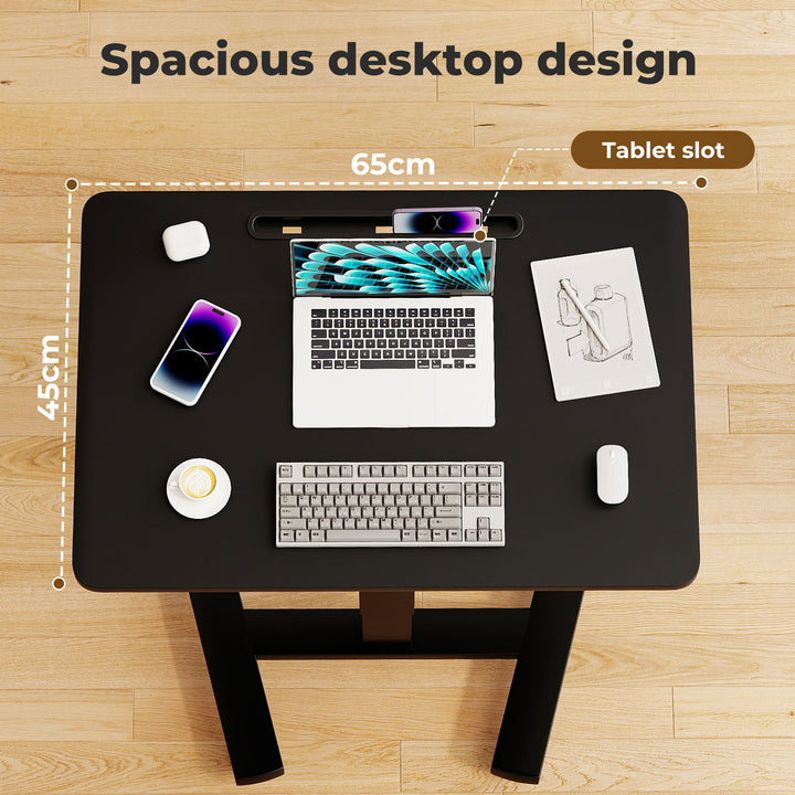 Mobile Standing Desk Adjustable Height Table Laptop Rolling Desk Wheels