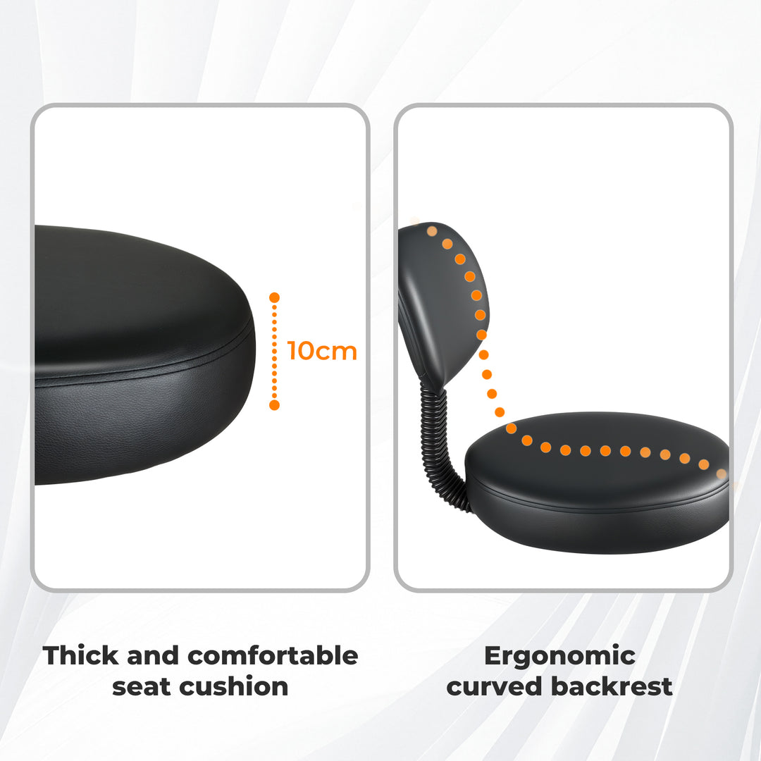 Swivel Office Chair Ergonomic Stool Height Adjustable Footrest Backrest