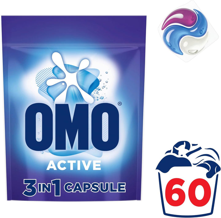 Omo 3 in 1 Active x 300 Laundry Capsules