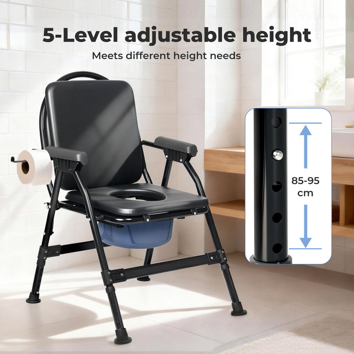 Shower Tiolet Commode Chair Bedside Seat Elderly Pregnant Disability Aid