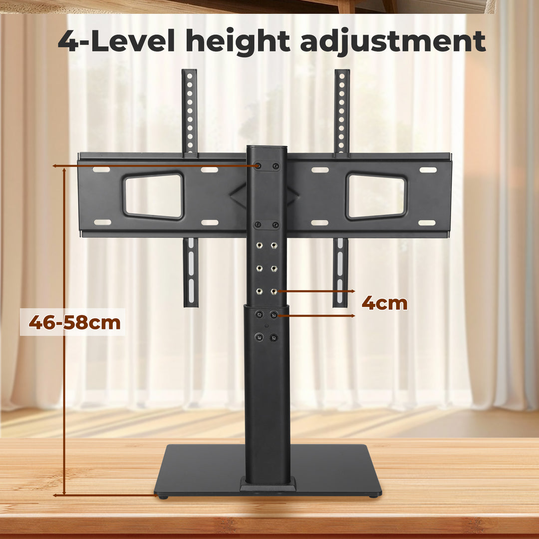 TV Stand with Mount Table Top Bracket Desktop 32 to 75 inch LED