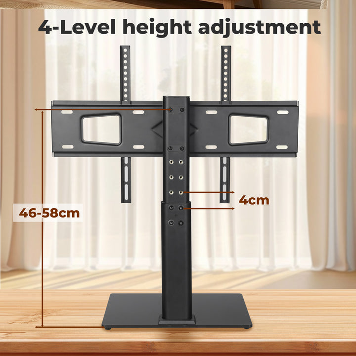 TV Stand with Mount Table Top Bracket Desktop 32 to 75 inch LED