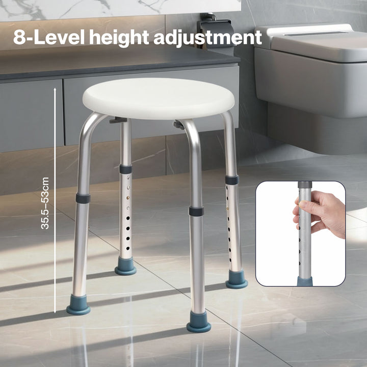 Shower Chair Bath Stool Seat Safety Bathroom Adjustable Height Non Slip