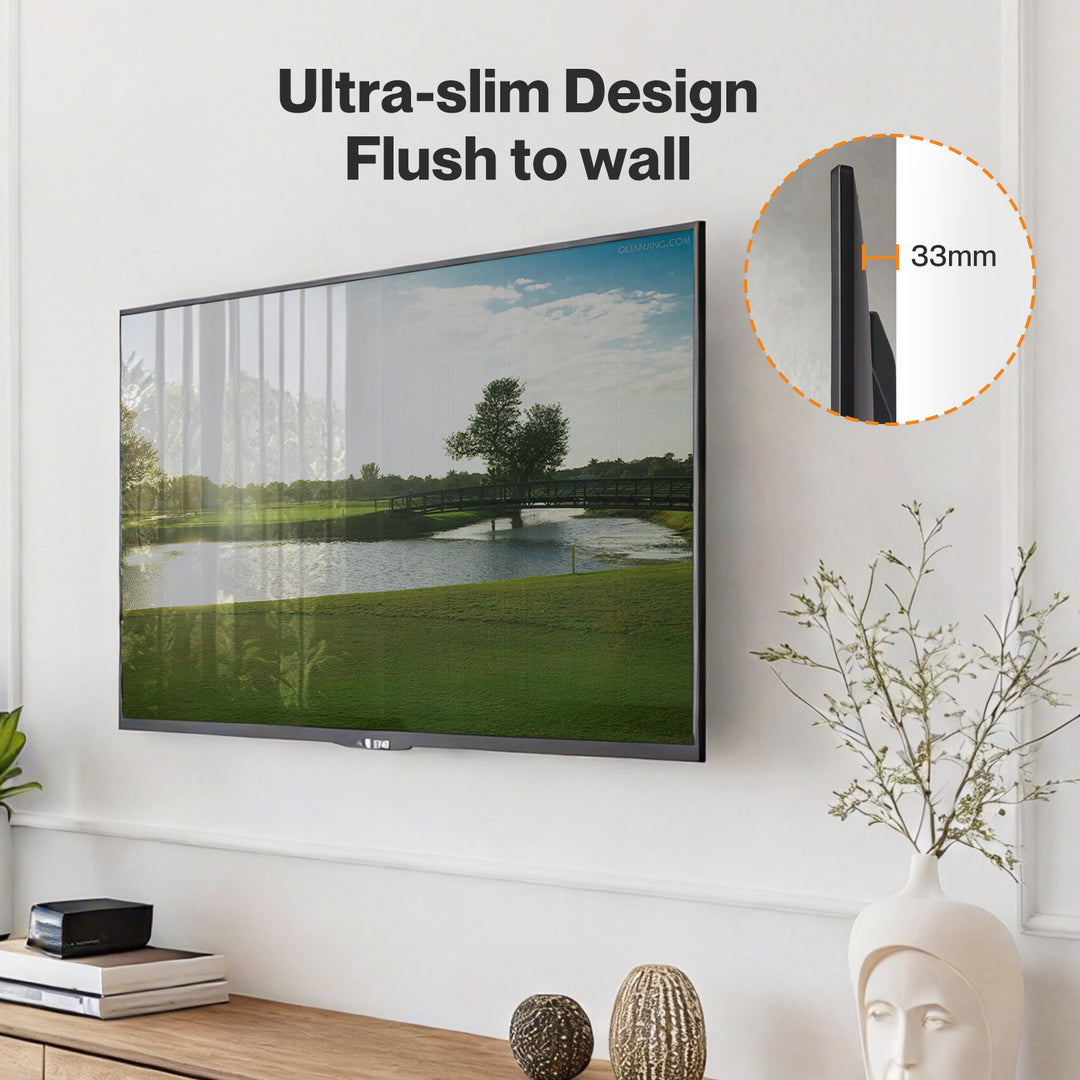 TV Wall Bracket Slim 32-85 In Flat LED LCD OLED Plasma VESA 800x400