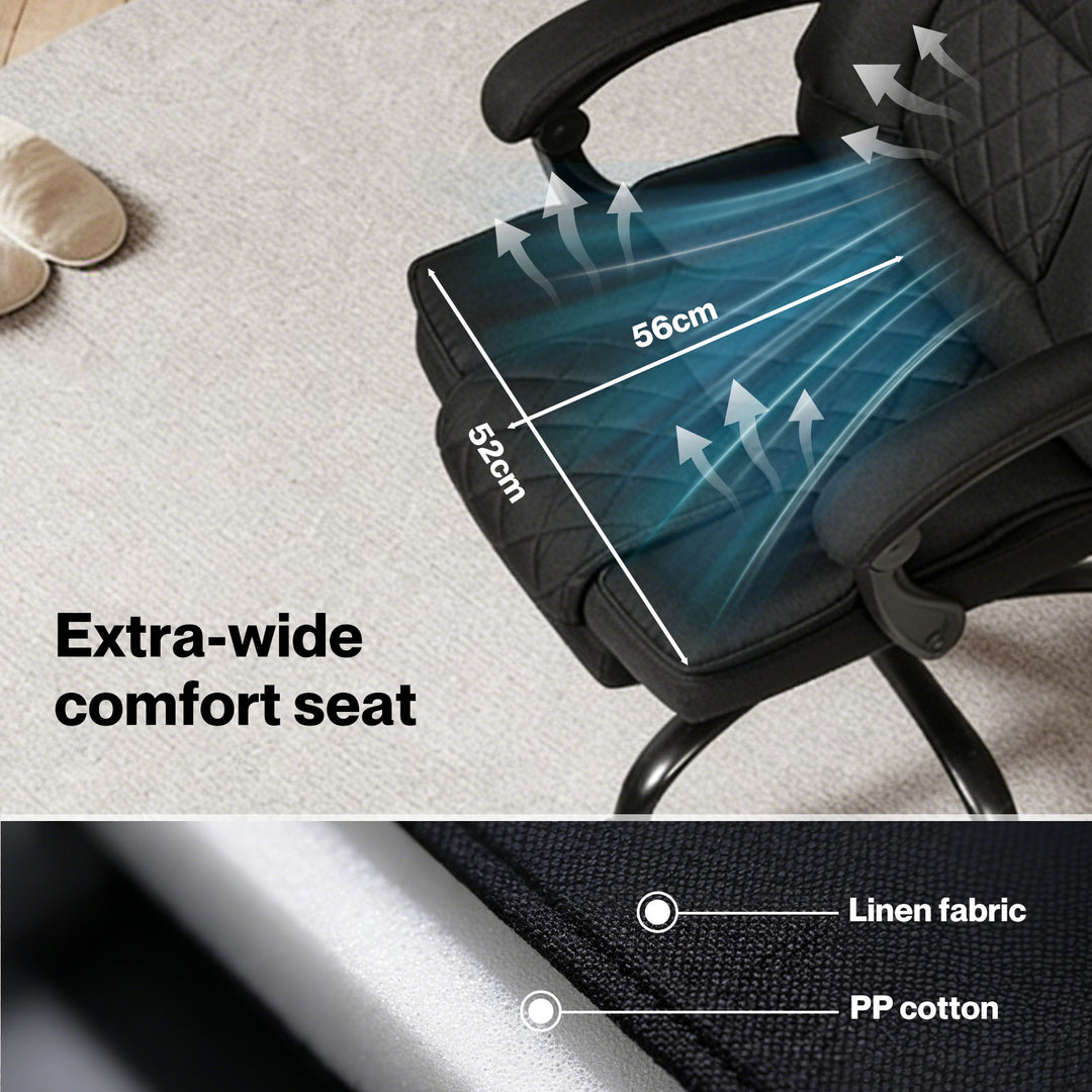 Ergonomic Office Chair Gaming Desk Chair Reclining Footrest Swivel