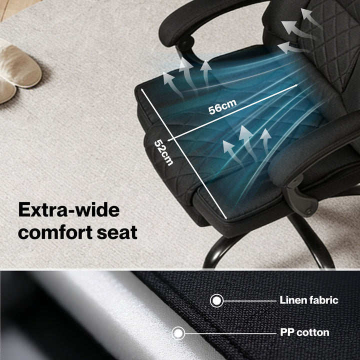 Ergonomic Office Chair Gaming Desk Chair Reclining Footrest Swivel