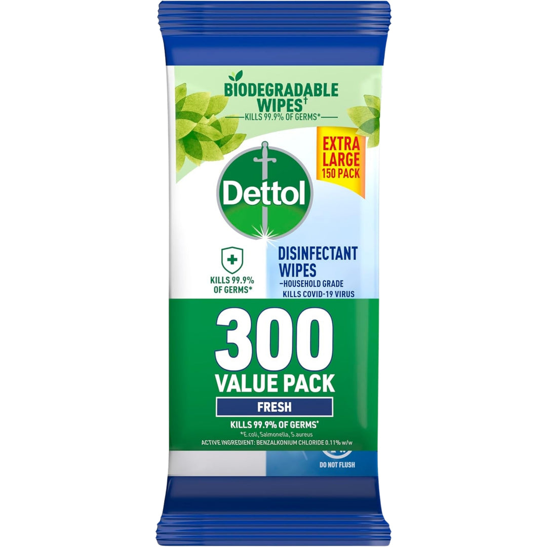 Dettol 600 X Disinfectant Wipes Fresh x4