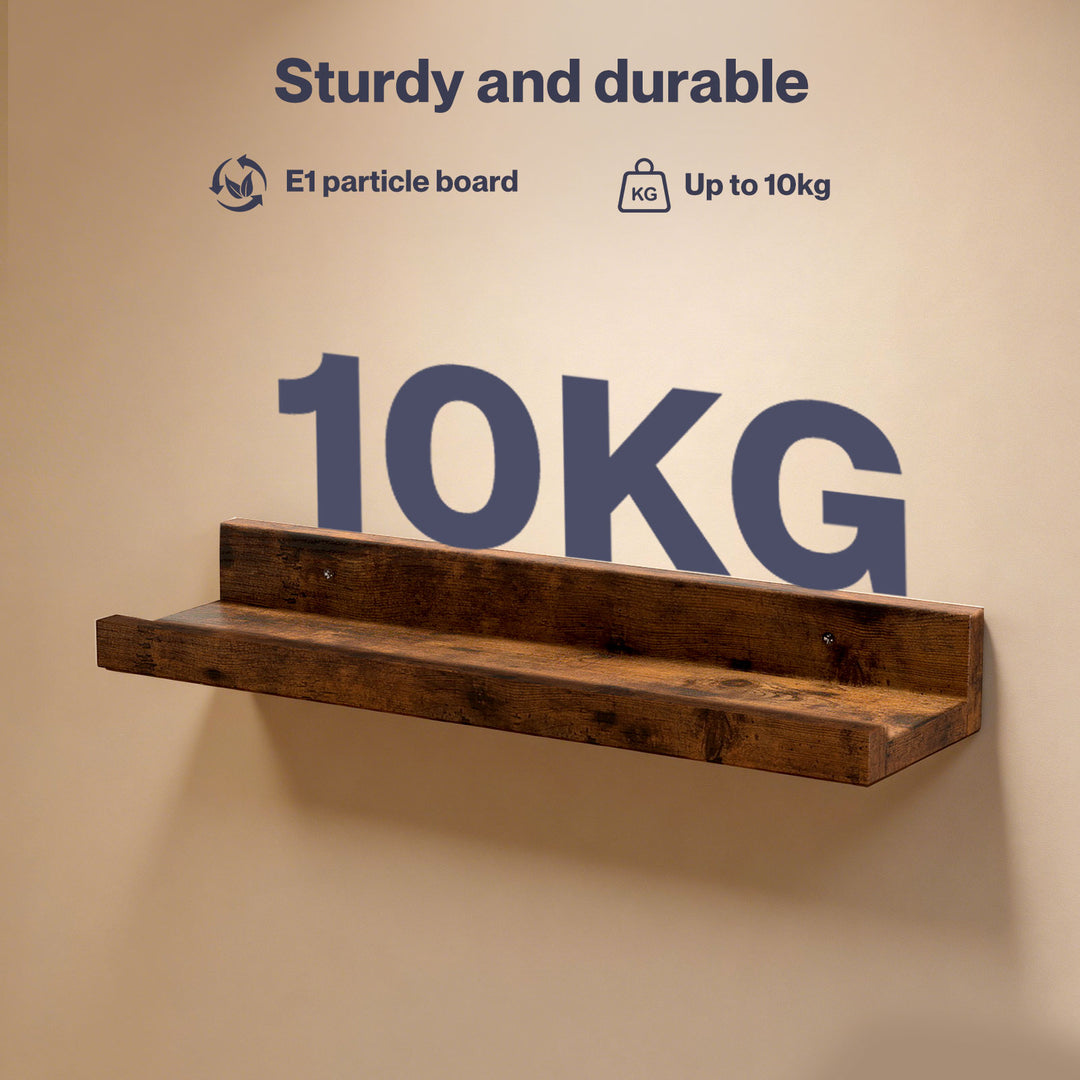 Floating Shelves 3 Pack Wall Mounted Wood Storage Display Rack Room Decor