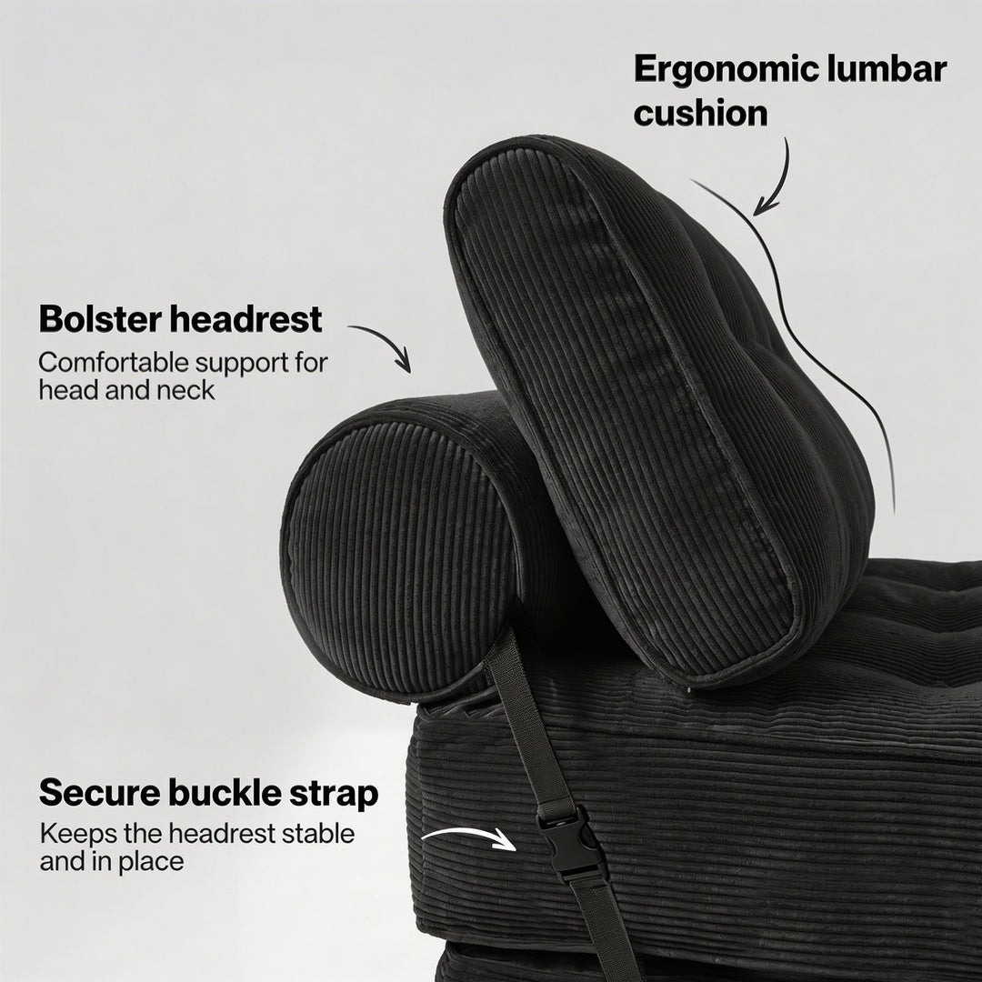 3 in 1 Convertible Sofa Bed Foldable Single Sleeper Chair Living Room