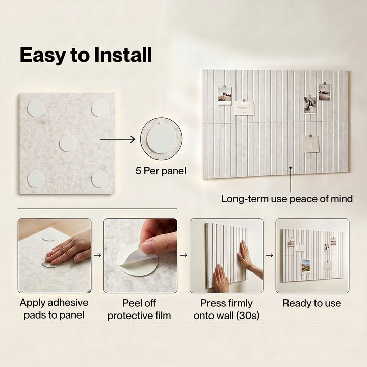 Cork Boards Alternative 6 Pcs 30cmx30cm Felt Bulletin Board Tiles Coustic