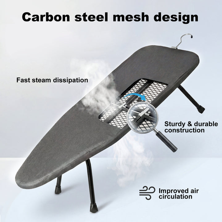 Metal Table Ironing Board Folding Heat Resistant Cover 100% Cotton Pad