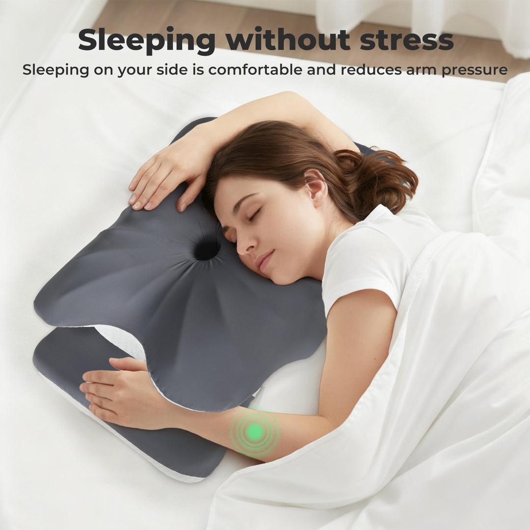Ergonomic Cervical Neck Pillow for Side Back Stomach Sleepers Washable