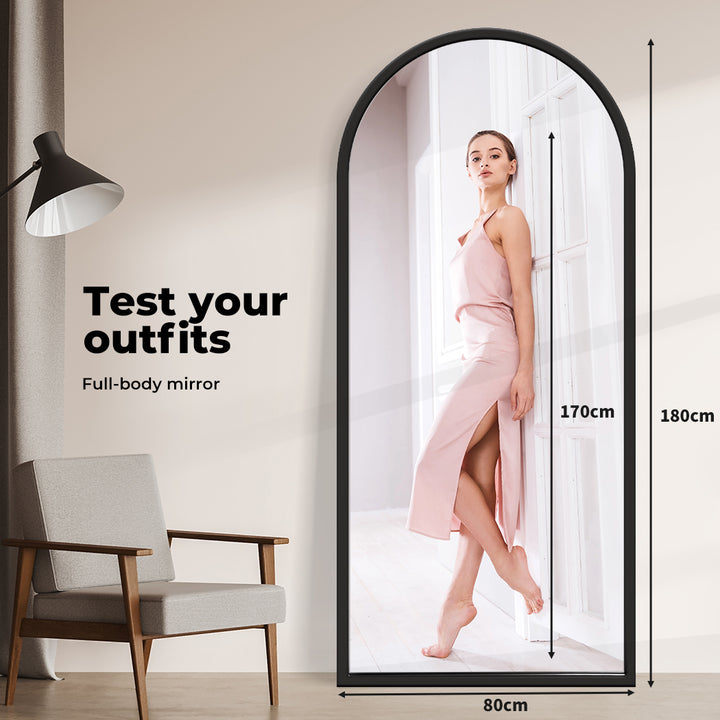 180X80cm Full Length Mirrors Arch Floor Dressing Standing Mirror Makeup