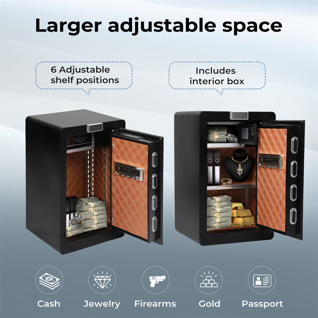 Digital Security Safe Box Key Lock Money Safe Box Home Office Waterproof 34.5L