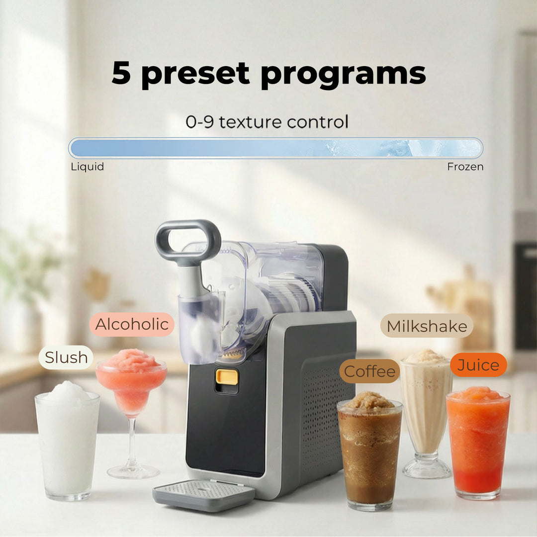 2L Home Slush Machine Rapid Chill Self-Cleaning  5 Presets Drink Maker