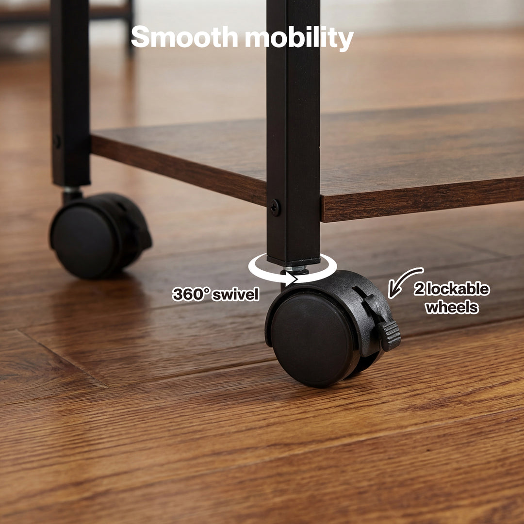 Record Player Stand with Storage Vinyl Record Holder with Display Area