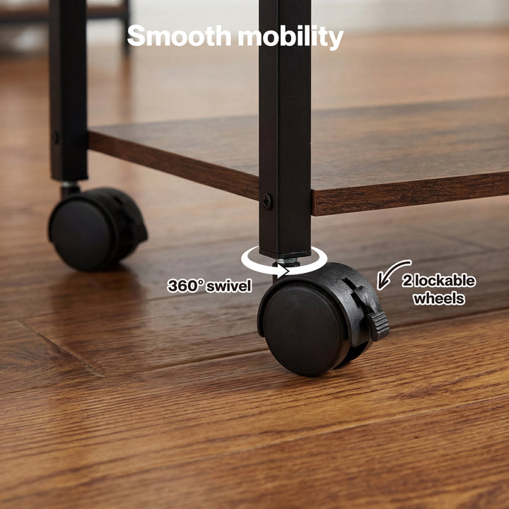 Record Player Stand with Storage Vinyl Record Holder with Display Area