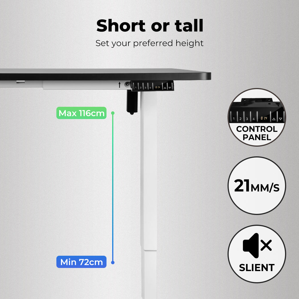 Motorised Standing Desk Frame Single Motor