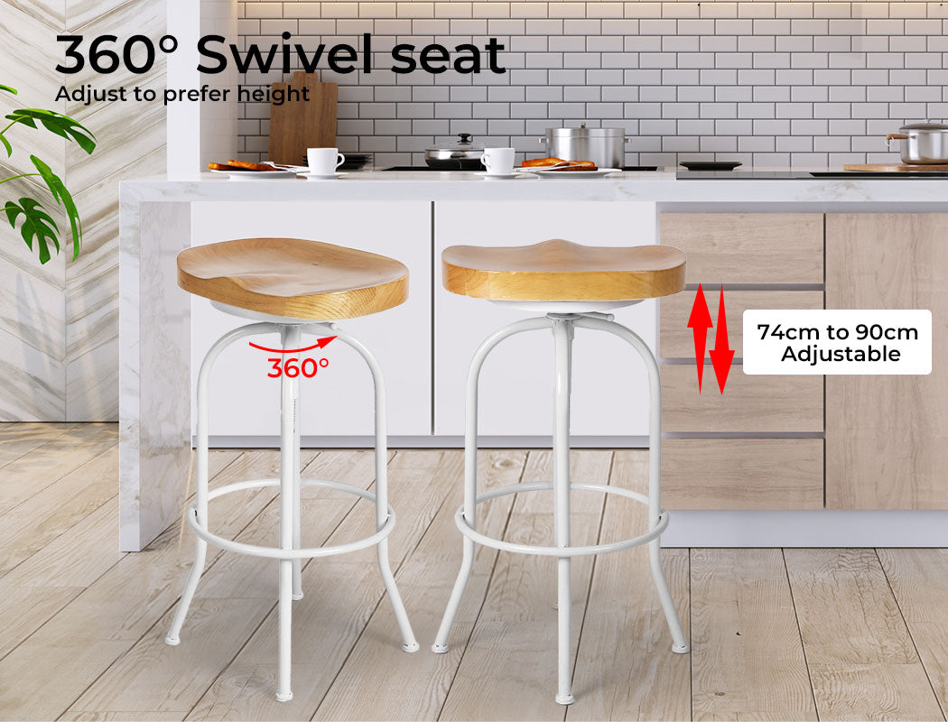 Levede 1x Industrial Bar Stool Kitchen - Levede