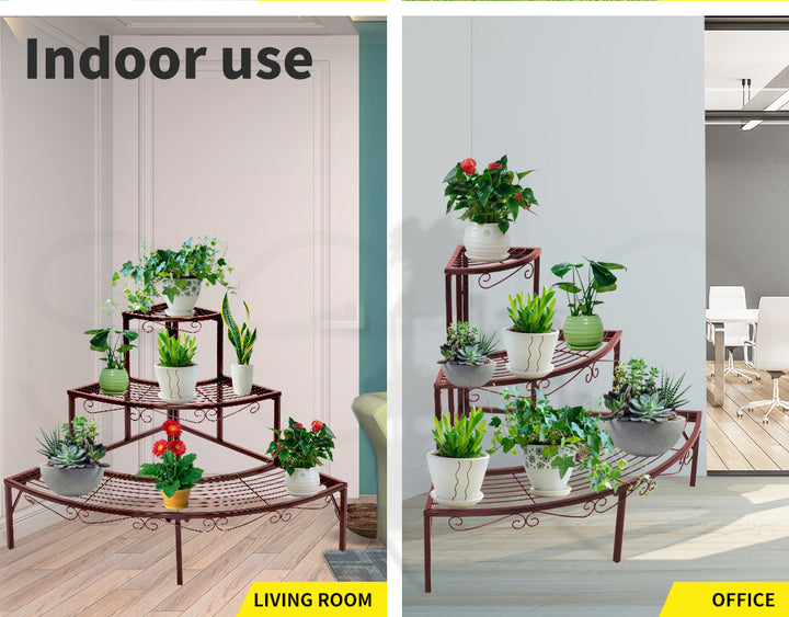 Levede Outdoor Indoor Metal Pot Plant Stand