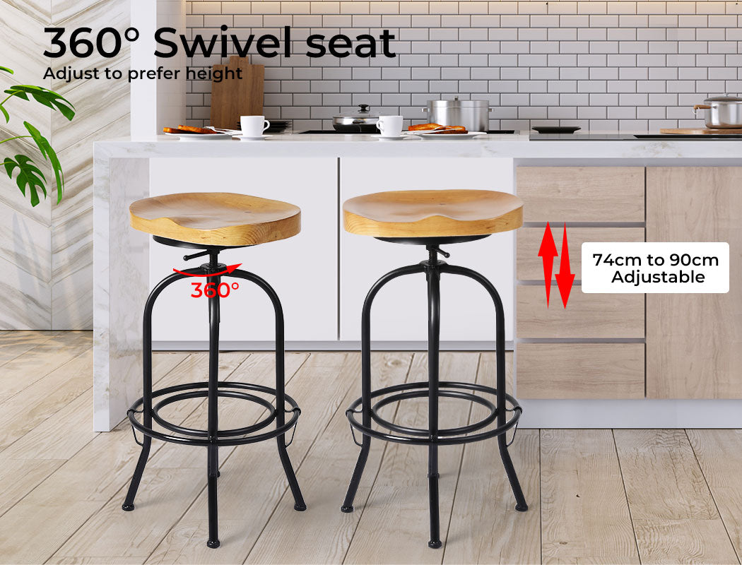 Levede 1xIndustrial Bar Stool Kitchen - Levede