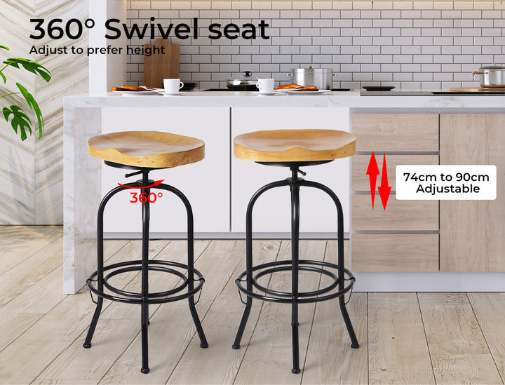 Levede 1xIndustrial Bar Stool Kitchen - Levede