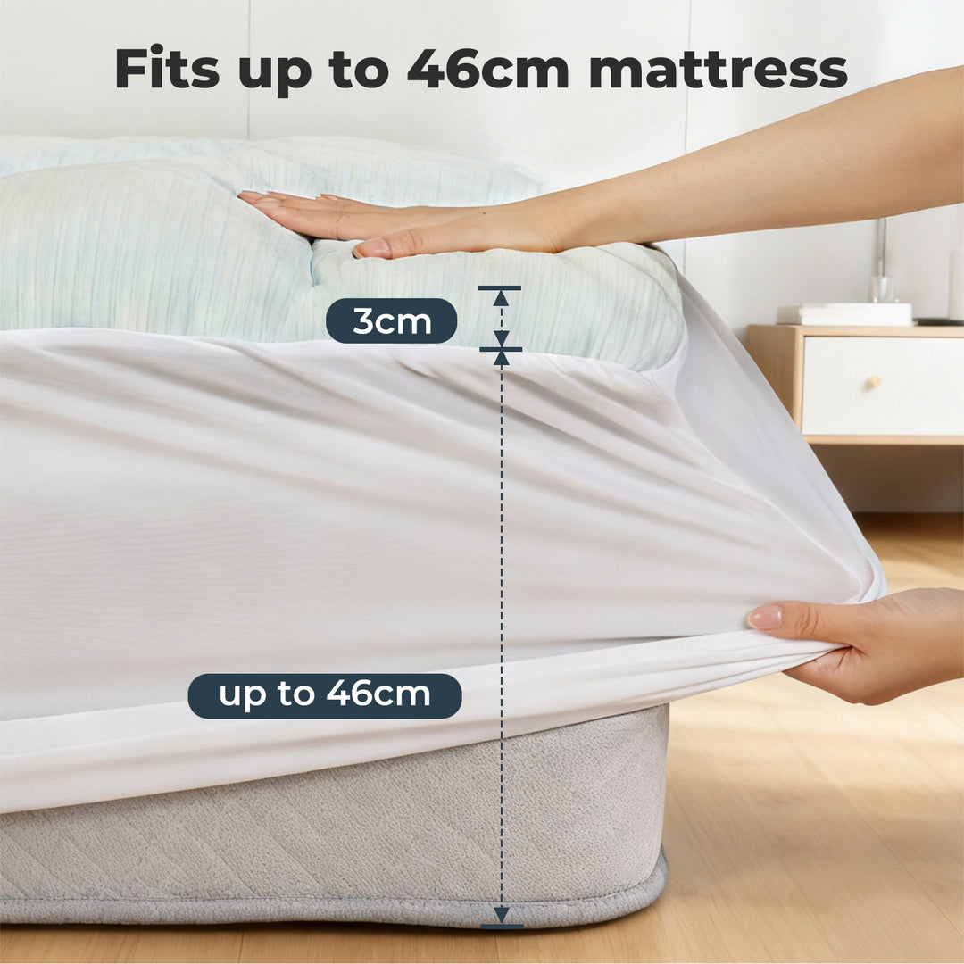 Mattress Topper Pillowtop Memory Foam Cover Bed Protector King Single