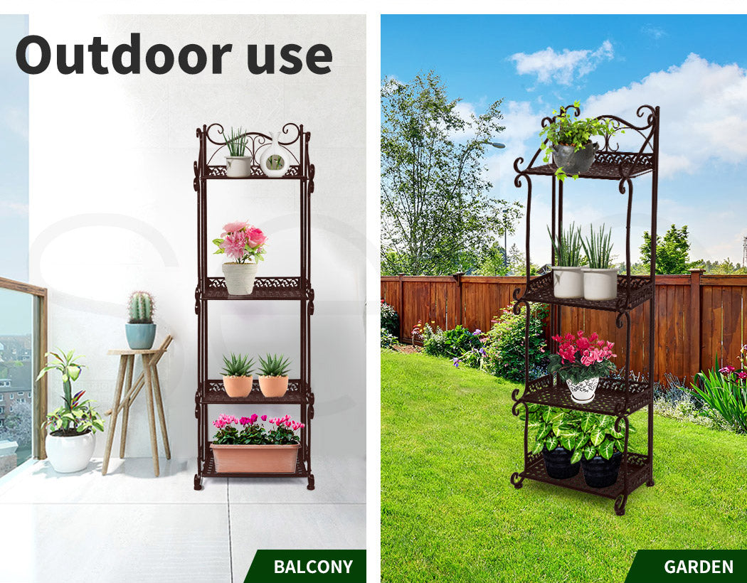 Levede Plant Stand 4 Tiers Outdoor Indoor - Levede