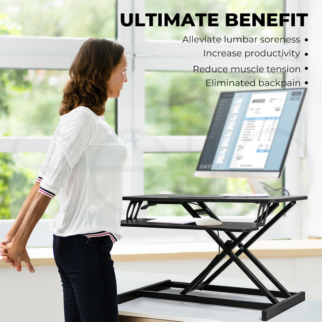 Levede Sit Standing Desk Converter Laptop - Levede