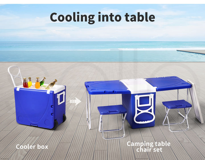 Levede Cooler Box Camping Table Chair - Levede